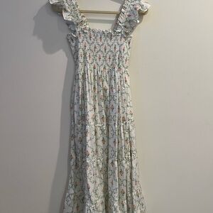 Hill House Ellie Nap Dress in Pastel Trellis